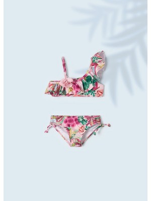 Mayoral Kız Çocuk Desenli Bikini Pembe 3788