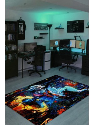 Homshtag Veigar Dokuma Tabanlı Yıkanabilir Gamer Halısı