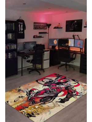 Homshtag Talon Dokuma Tabanlı Yıkanabilir Gamer Halısı