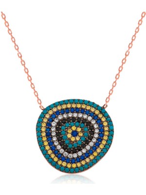 Stil Love Gümüş Nazar Kadın Kolye