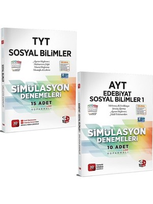 3D Yayınları 2023 TYT - AYT Simülasyon Sosyal Bilimler Denemeleri