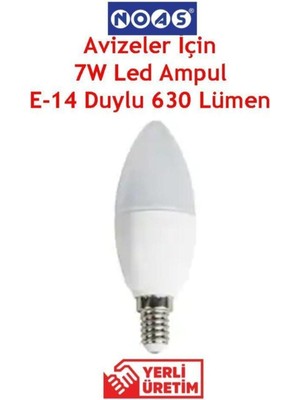 ZM Aydınlatma E-14 Duylu 7W LED Ampul Günışığı 10 Adet