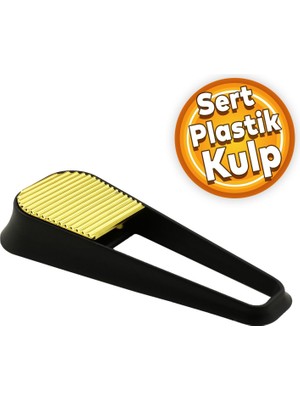 Pırlanta Çekmece Mutfak Dolap Kapak Kulpu Kulbu Mat Siyah Gold Sert Plastik Kulp