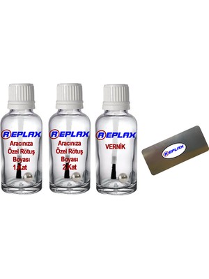 Replax Renault Clio 4 Mercan Turuncu Eqb 2 Kat(2 Şişe) Rötuş Boyası+Vernik+Rötüş Çeliği