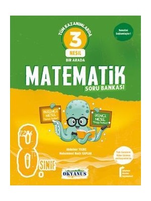 Okyanus Yayınları 8. Sınıf 3 Nesil Matematik Soru Bankası