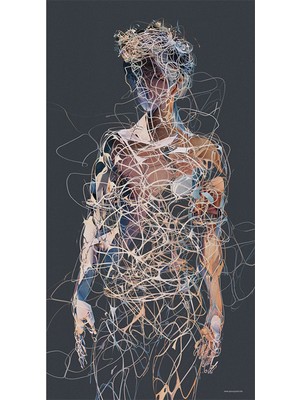 PixArt Karmasik Kadin 38 x 69 Elmas Mozaik Tablo