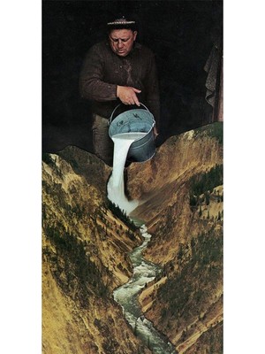 PixArt Sut Kovasindaki Nehir 36 x 69 Elmas Mozaik Tablo