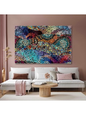 Seramik Modern Mozaik Sanatı Dekorasyon Kanvas Tablo