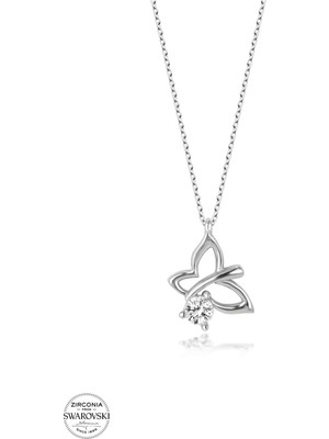 Twem Silver Swarovski Taşlı Yusufcuk Kadın Gümüş Kolye