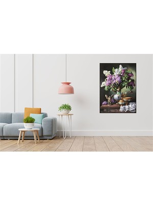 PixArt Vazodaki Leylaklar 51 x 69 Elmas Mozaik Tablo