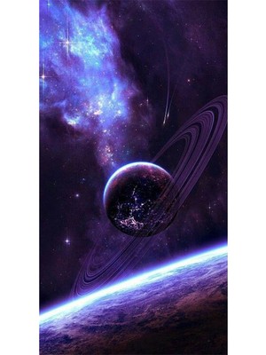 PixArt Mor Saturn 37 x 69 Elmas Mozaik Tablo
