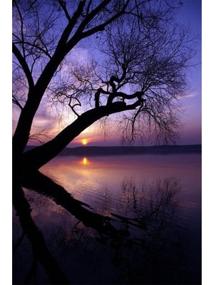 PixArt Mor Gokyuzu 40 x 60 Elmas Mozaik Tablo