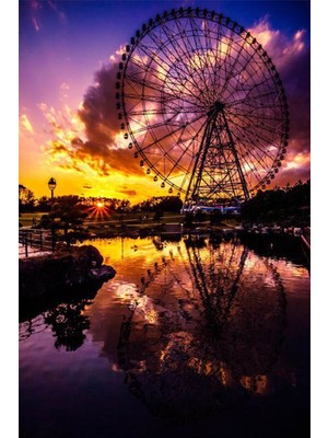 PixArt Gun Batimi Manzarasi 50 x 35 Elmas Mozaik Tablo