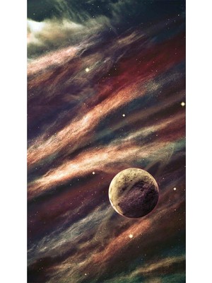 PixArt Saturn Ve Yildızlar 38 x 69 Elmas Mozaik Tablo