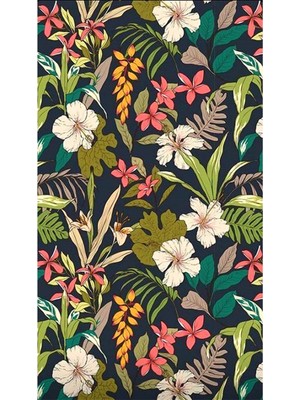 PixArt Hawaii Renkli Cicek Desen 41 x 71  Elmas Mozaik Tablo