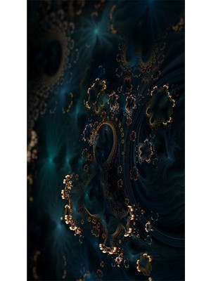 PixArt Yesil Desenler 38 x 69 Elmas Mozaik Tablo