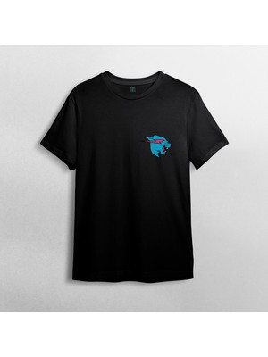 Pixxa Mr. Beast %100 Pamuklu Bisiklet Yaka T-Shirt Model - 2