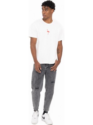 Watch of Royal Flamıngo T-Shirt White