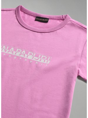 Napapijri Pembe Kız Çocuk T-Shirt NP0A4G4PP911 K S-Box Ss 1