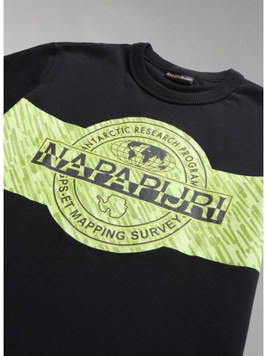 Napapijri Siyah Erkek Çocuk T-Shirt NP0A4H2Z0411 K S-Pınzon