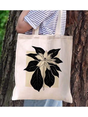 Bk Gift Modern Art Tasarımlı Kanvas Bez Çanta, Baskılı Omuz Çantası, Alışveriş Çantası, Plaj Çantası, Arkadaşa Hediye-2