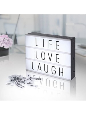 Cam Fanus İçinde Işıklı Kırmızı 3 Gül ve Orta Boy Light Box 96 Harfli