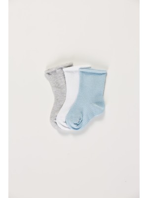 Forwena Baby Socks 5'li Kutulu Bebek Renkli Pamuklu Lastiksiz Dikişsiz Soket Çorap