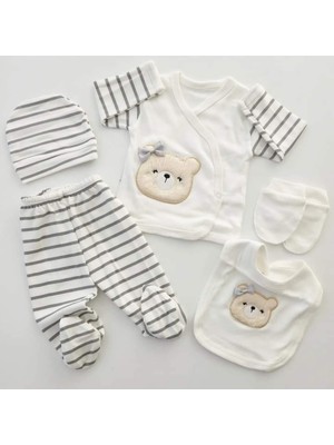 Baby Kids Colors Süzene Nakışlı Kız Lüks Yeni Doğan Hastane Çıkış Zıbın Seti