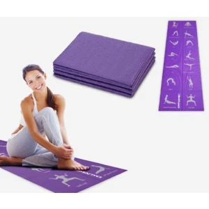 4mm Pvc Katlanabilir Yoga Mat Kaymaz Katlanır Mavi