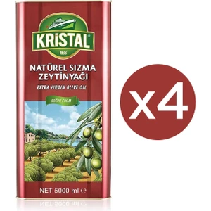 Natürel Sızma Zeytinyağı 5 L Teneke Dg x 4 Adet (Toplam: 20 Litre)
