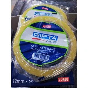 Yapışkan Bant GK01582 Bir Paket 12 Adet F2590 12 mm x 66 mt