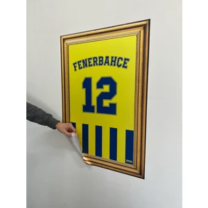 Odyak Statıkıum Fenerbahçe 12 Numara Statik Kağıt Tablo 58*83 Cm.pratik Statik Kağıt Yapışkansız Tutunabilir Fb Lisanslı Orijinal