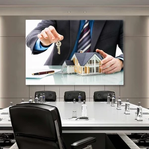 SML Tablo Emlak Ev Real Estate Anahtar Inşaat Mühendisliği Kanvas Tablo
