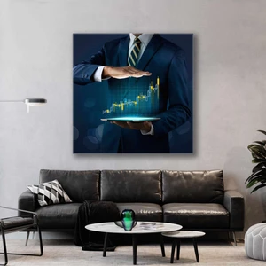 SML Tablo Finans Yükselen Değerler Finans Ekonomi Kanvas Tablo