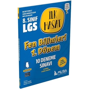Muba Yayınları 8. Sınıf LGS Fen Bilimleri 1. Dönem Ilk Hasat 10 Deneme