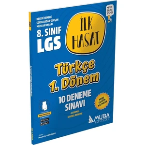 Muba Yayınları 8. Sınıf LGS Türkçe 1. Dönem İlk Hasat 10 Deneme