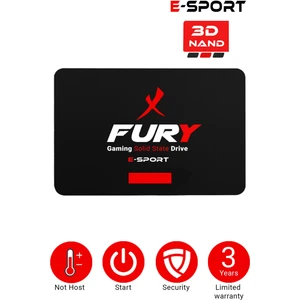 E-Sport 256 GB 550MB-500MB/S Sata3 2,5 Gaming SSD