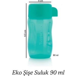 Mini Eko Şişe 90 ml Turkuaz Ilaç Kuruyemiş Şişesi