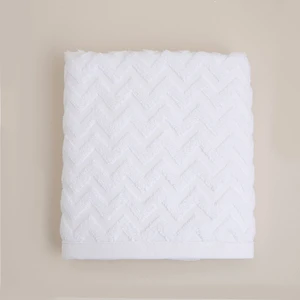 Zigzag Yüz Havlusu 50X70 Cm Beyaz/beyaz