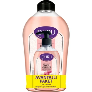 Sıvı Sabun Değerli Çiçekler 1500Ml+300Ml