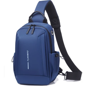 Erkek Göğüs Çantası Su Geçirmez Crossbody Çanta Spor Tek Omuz Erkek Çantası (Yurt Dışından)