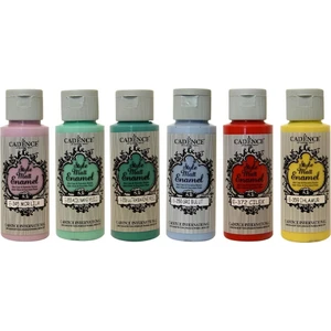 Cam ve Seramik Boyası 6'lı  Set