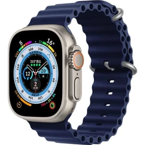 Shop Uygun Apple Watch Ultra Kordon 42/44/45/49 mm Uyumlu Ocean Silikon Kordon