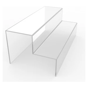 Trend Pleksi 2 Katlı Merdiven Stand (Şeffaf 30cm)