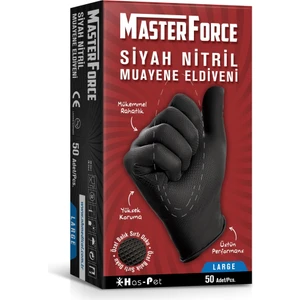 Siyah Nitril Eldiven 50 Adet
