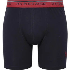 U.S. Polo Assn. Erkek Uzun Paçalı Modal Lacivert Tekli Boxer 80482