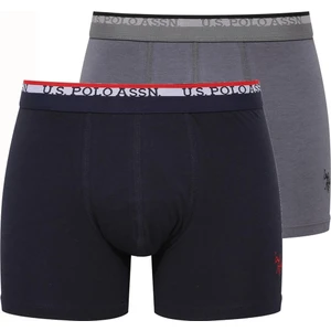 U.S. Polo Assn. Erkek Modal Lacivert - Antrasit 2'li Boxer 80489