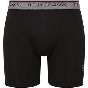 U.S. Polo Assn. Erkek Uzun Paçalı Modal Siyah Tekli Boxer 80482