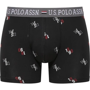 U.S. Polo Assn. Erkek Modal Siyah Baskılı Tekli Boxer 80484