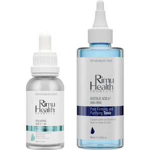 Rimu Health Products Siyah Nokta Problemi Yaşayan ve Gözenekli Kuru Ciltlere Özel Cilt Bakım Seti 30 ml + 200 ml